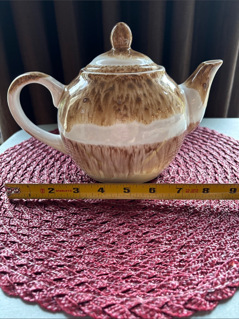 Pottery teapot - Picture 3 of 6